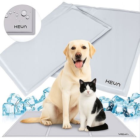 Alfombrilla refrescante para perros y gatos, cama de gel, impermeable, HEVA GPC, 90x50cm