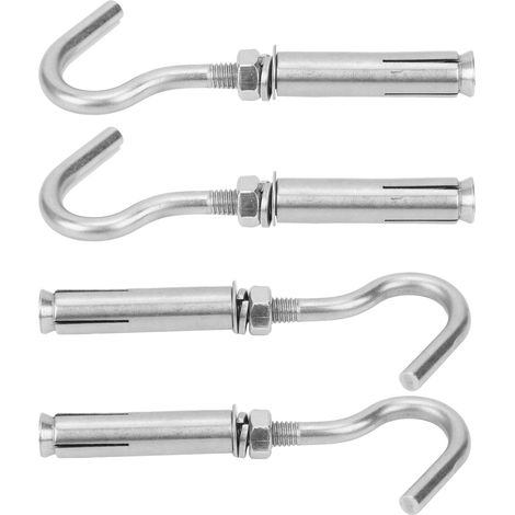 10 crochets à expansion en acier inoxydable 304 pour fixation murale béton brique, chevilles métalliques M6, lot de 10 (1/5)