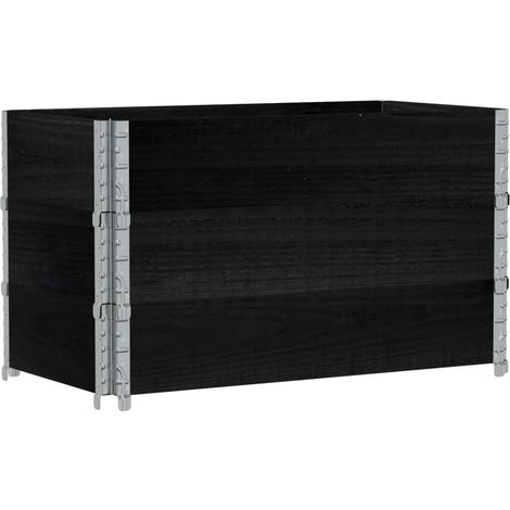 Maison Exclusive - Pflanzkasten Schwarz 100x50 cm Massivholz Kief