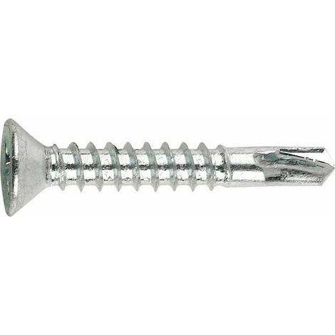 (3,9X38) TORNILLOS PARA CARPINTERIA DE PVC CINCADO. PUNTA BROCA PILOTO(100U) - INDEX (1/2)