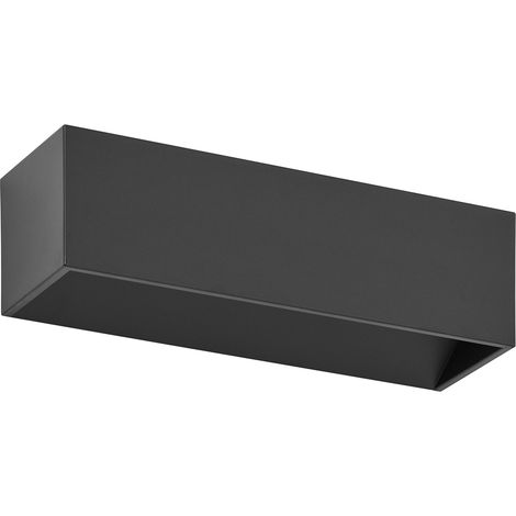 Aplique de pared RETT mediano doble emisión LED SMD 8 W 790 lm 3000 K CRI80 Negro (1/5)