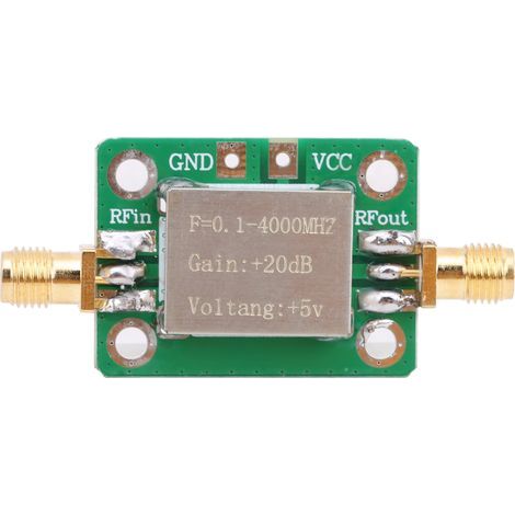 Module Amplificateur HF pour Communication Radiofréquence 0.1‑4000MHz avec Connecteur SMA Femelle Standard (1/5)