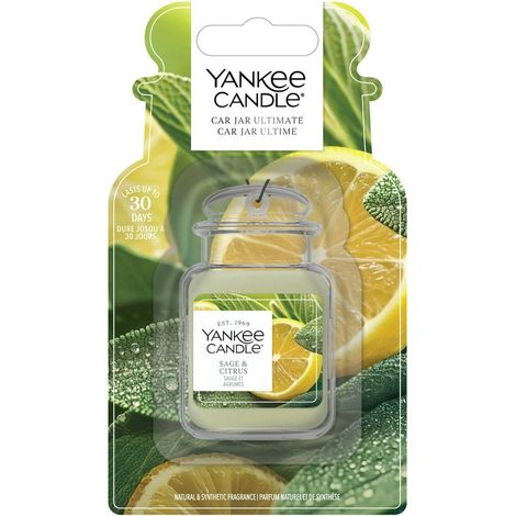Profumatore Auto Car Jar Ultimate Sage & Citrus Verde Yankee Candle