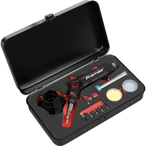 Sealey Premier 3-in-1 Butane Indexing Soldering Iron Kit
