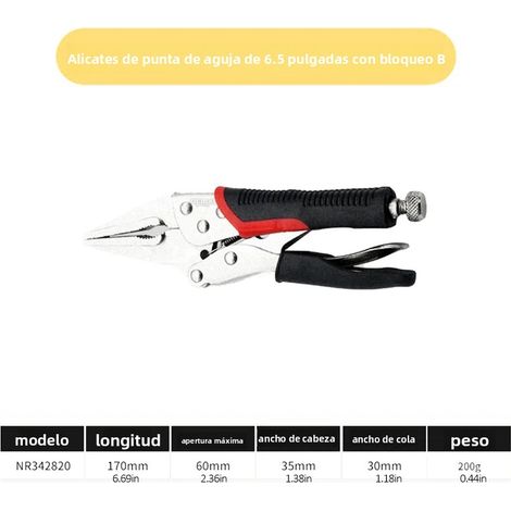 (Modèle 2 de 6,5 pouces) Cisailles de serrage électriques en acier au carbone à couple élevé, outil de serrage réglable pour le soudage. (1/5)