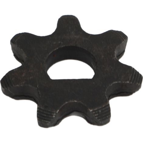 Pignon moteur 7 dents en acier au carbone pour vélo standard, pignon de chaîne et roue dentée. (1/5)