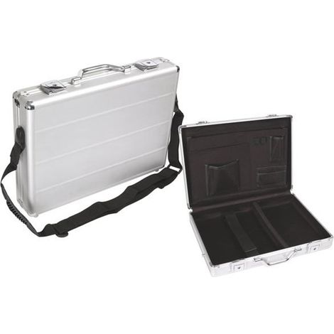 Mallette  Aluminium pour Ordinateur Portable avec Bandoulière - Charge Max 5Kgs - 425 x 305 x 80 mm