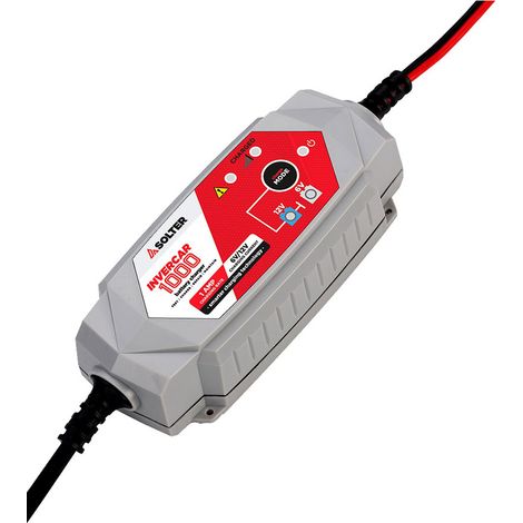 Cargador inteligente de baterias invercar 1000 6/12v 1a (coches y motos) solter (1/2)