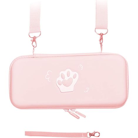 Carrying Case Compatible with Nintendo Switch Travel Bag, Cat Paw Portable Protective Storage Cover Gaming Accessories (1/5)