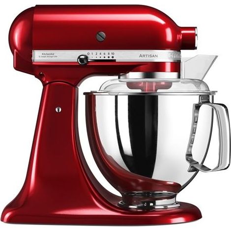 KitchenAid 5KSM185PS Artisan Impastatrice Planetaria 300W 4,8 Litri Rosso Mela (1/5)