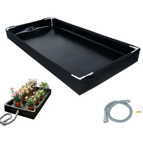 Réservoir à Tortue Compact Pliable Transportable Anti-Fuite Réservoir de reptiles Pour la tortue aquatique maison intérieur salon jardin extérieur