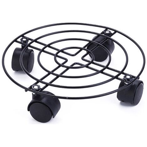 Support robuste en fer pour plantes en pot avec support rond pour pot de fleurs, utilisable à l'intérieur et à l'extérieur. (1/5)
