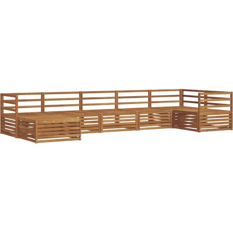Outdoor Sofa Set 7 pcs Natural vidaXL (1/5)