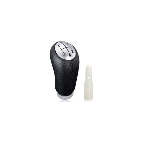 Pommeaux de leviers de vitesse manuel 5 vitesses pour Renault Clio III 2005-09, Megane 2 Laguna 2 2003-09, Clio 4 2012-19 Noir Cuir, avec Adaptateur (1/5)
