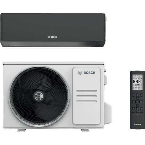 Bosch Split-Klimagerät Climate CL7000i-Set 35 EB, R32, 3,4kW, Außen- und Inneneinheit, Schwarz