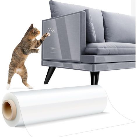 1 Film De Protection Anti-Rayures, Transparent, Pour Canapé, Mur, Porte, 300 x 30 cm (1/5)