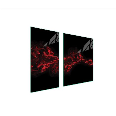 PLAQUE DE PROTECTION EN VERRE POUR POÊLE 90x52 NOIRE (1/5)