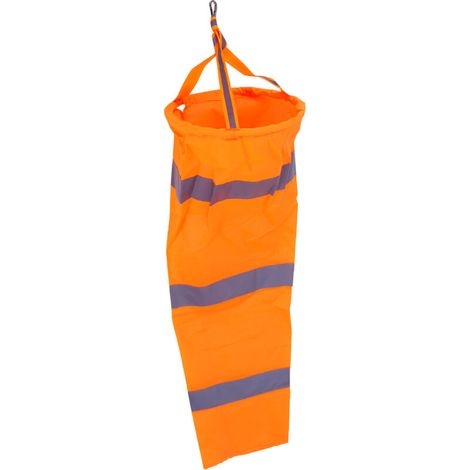 30 Zoll lange Windschutzhülle aus Polyester für den Außenbereich mit reflektierendem Streifen zur Messung der Windrichtung (1/5)