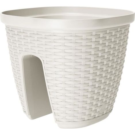 Pot balustrade Casa mesh 30 - Blanc - 30x30cm