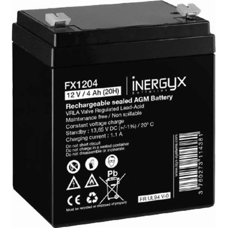 FX1204 Batterie rechargeable 4 Ah VRLA IZYX (1/2)