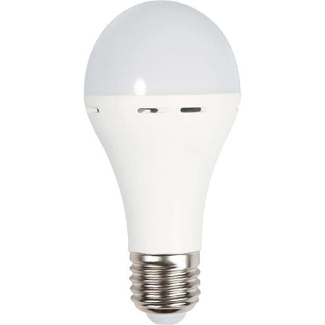 Lampada luce ad emergenza a led VTAC in materiale termoplastico bianco con copertura opaca (1/5)