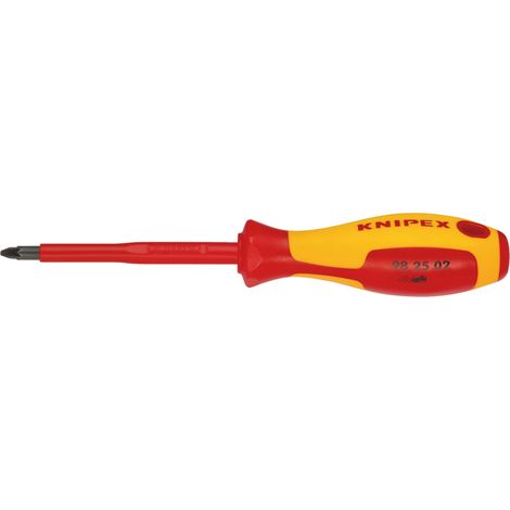 Draper 57557 KNIPEX 98 25 02 VDE Insulated Pozidriv Screwdriver, PZ2 x 100mm