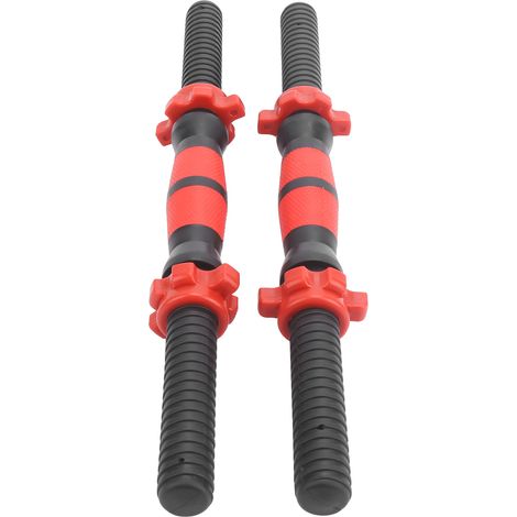 40 cm lange Hantelstangen mit Griffen und 4 Muttern für das Fitnesstraining (1/5)