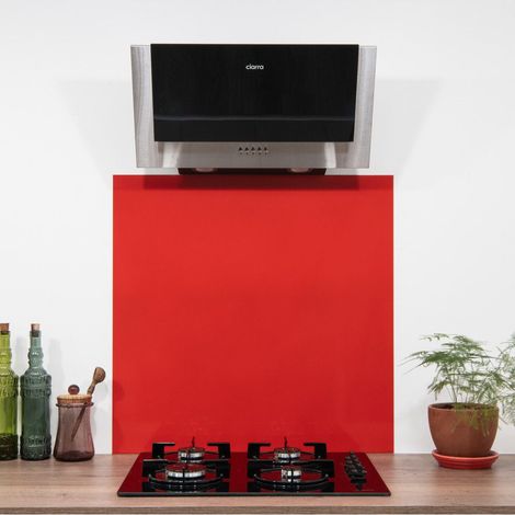Crédence Alu Rouge RAL 3020 -H 60 cm x L 60 cm de 1,5mm (1/5)