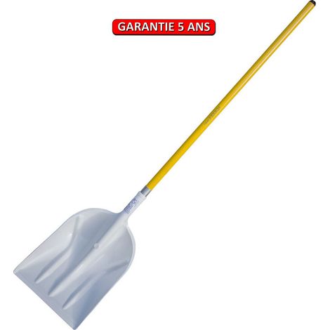 OUTILS PERRIN Pelle plastique blanche manche tube droit (1/4)
