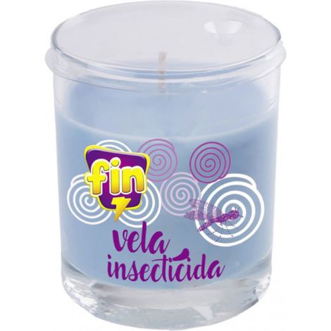 Lavendel-Insektizidkerze, 125 g Glas, Blütenmotiv – Wirksam gegen Insekten – 06617 (1/2)