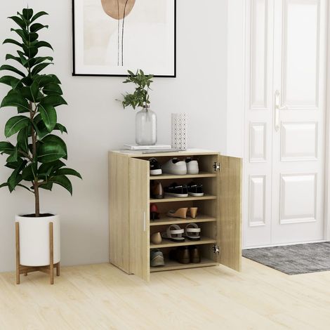 vidaXL Scarpiera Rovere Sonoma 60x35x70 cm in Truciolato