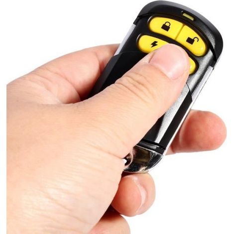 Kit Alarme Voiture - Système Sécurité Automobile 12 V - Universel pour Voiture et Moto - 2 Télécommandes Incluses (1/4)