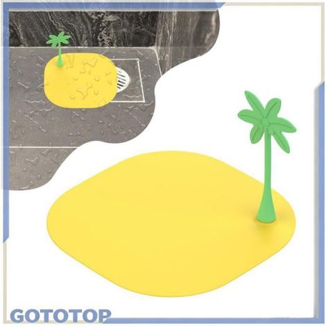 bouchon de vidange Couvercle de vidange de sol jaune, déodorant, prévention des bricolage assainissement Cocotier (1/5)