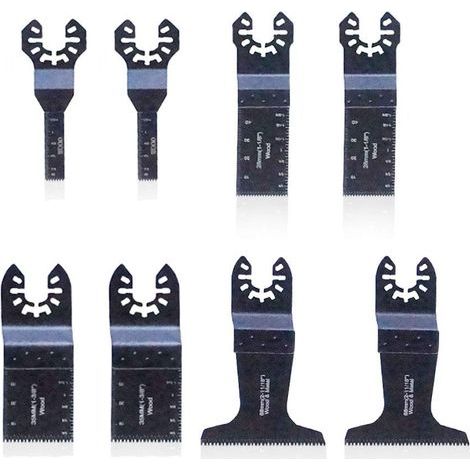 8 - Lame de scie oscillante - Accessoire outil multifonction - Coupe bois et plastique - Acier carbone - Noir - 10x28x35x68mm (1/5)