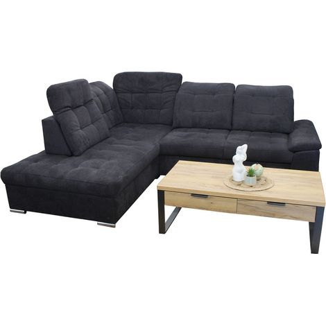 Canapé d'angle gauche Karolina convertible têtières ajustables (1/5)