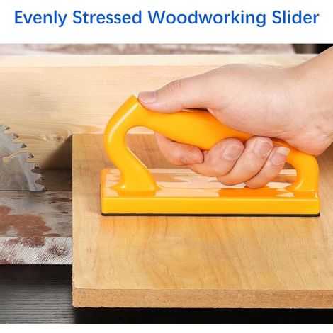 Set di 2 blocchi di sicurezza per seghe da legno, per banchi fresa, seghe a nastro e pialle, utensili per la lavorazione del legno dritti e angolati (1/4)