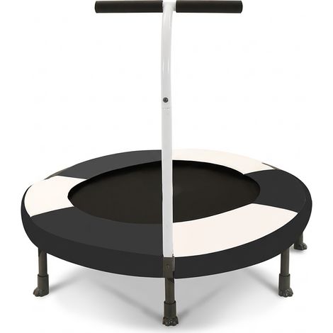 Trampolín infantil de 91 cm con manillar de acero negro (1/5)