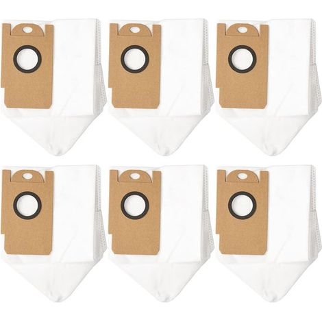 Lot de 6 sacs à poussière – Compatibles avec robots aspirateurs – Entretien
