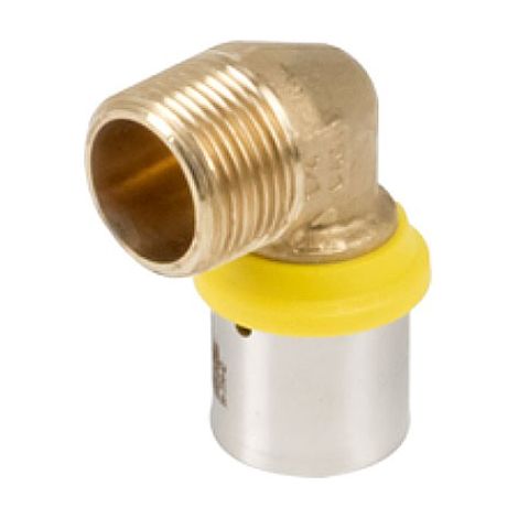 Raccordo gomito maschio 20x2 x 1/2" - Pexal Gas - raccordo a pressare VS0180521 (1/2)