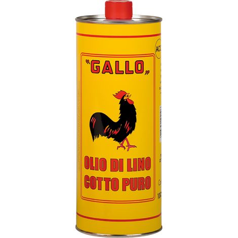 OLIO DI LINO COTTO PURO lt 1 gallo- 20 pezzi - SPRINTCHIMICA