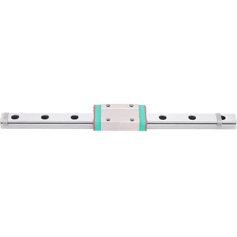 Guide linéaire miniature avec coulisseau à bloc élargi pour applications industrielles automatisées MGN12H-200-1R