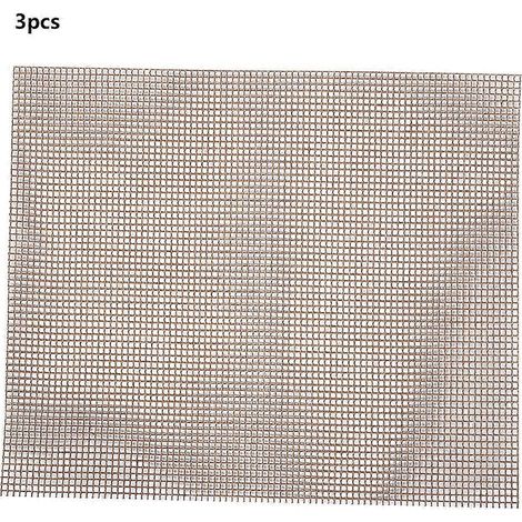 3Pcs Tapis de Cuisson BBQ Réutilisables - Grille Barbecue Antiadhésive, Feuille de Grill 30x40cm, Accessoires de Cuisson en Plein Air (1/5)