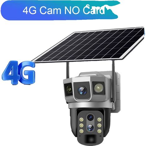 Cámara de videovigilancia, conectividad 4G, seguimiento automático, cámara 4G sin tarjeta (1/2)