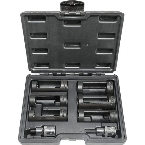 Jeu de Douilles amortisseur écrous jambe de force 16 mm 18 mm 19 mm 21 mm 22 mm 24 mm avec 12 points 1/2" Drive Suspension Strut Spreader Socket 8pc (1/5)