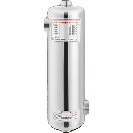 Wärmetauscher für Schwimmbäder, 60 kW Leistung, 200 kBtu/h Ausgang, 250 L/min Schwimmbadwasserfluss, 30 L/min Warmwasserfluss, 110°C maximale (1/5)