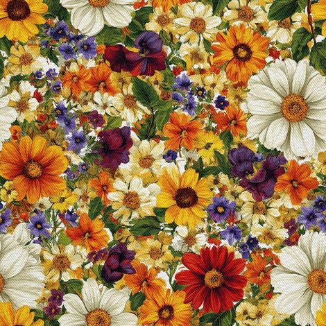 Decoffe Oxford de exterior - Motiv Bunte Blumen  DX18050 (1/5)