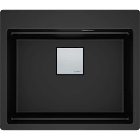 Franke Kubus 2 Pro - Fregadero fragranite KNG PRO 610-53, negro mate 114.0749.387 (1/3)