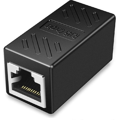 Empalme RJ45 CAT6 UTP  Negro (1/5)