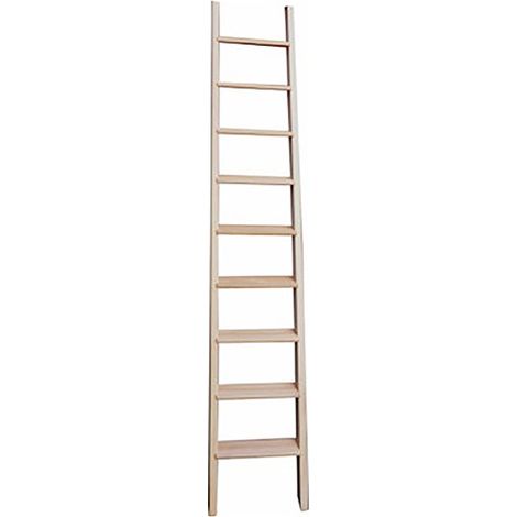 Matisère – Echelle de meunier 9 marches 2.30m – Montants Hemlock 70x30mm – Profondeur de marches 80mm – Echelle recoupable – BMP250