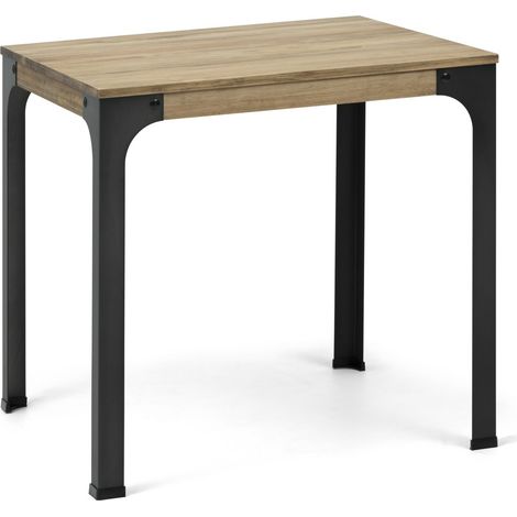 Mesa Bristol 110x70x75cm en madera maciza de pino acabado vintage estilo industrial (1/5)